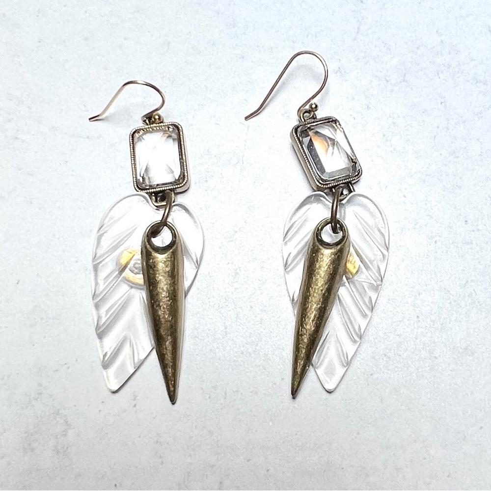VTG LuLu Frost by Lisa Salzer for J Crew compass rose earrings